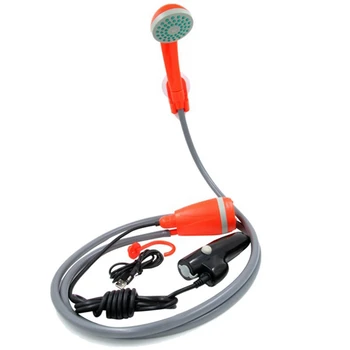 1 Sada USB, Venkovní Sprcha Dobíjecí Sprcha Přenosný Karavan Sprcha Venkovní Sprcha Oranžové