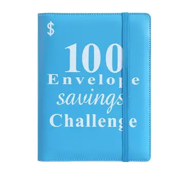 100 Obálek Výzvu Pojivo 100 Obálek 5050 Dolarů Výzvou Kniha Roztomilé Budget Book Pro Nákup Auta, Dovolené Fondu Portable