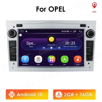 2 Din Android 10 Auto NODVD Rádio, Stereo Přehrávač Pro Opel Astra H G J Vectra Antara Zafira Corsa Vivaro Meriva Veda GPS, MirrorLink