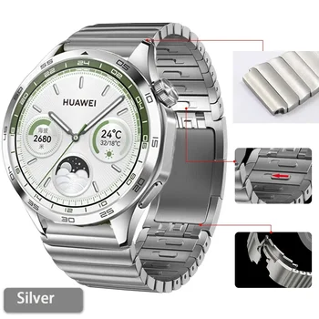 22mm Nerezové Oceli Watchband pro Huawei Watch GT4/GT3 Pro 46mm Popruh pro Watch4 4Pro 3Pro GT2 46 mm rychloupínací Náramek
