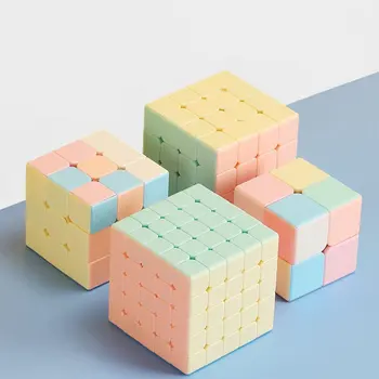 3x3 Magic Cube Stickerless Hladké Produktivity Cube Macaron Barva Kouzelná Kostka Pro Děti, Dospělé 3x3 Magic Cube