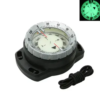 50m Portable Podvodní Navigace, Kompas Vodotěsné Světelný Vytáčení Zápěstí Popruh Kompas Pro Kempování, Potápění