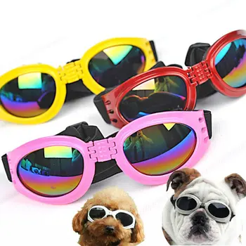 6 Barevných Pet Brýle Skládací Malý Střední Velký Pes, UV Ochrana sluneční Brýle, Pes, Kočka Příslušenství Pet Supplies