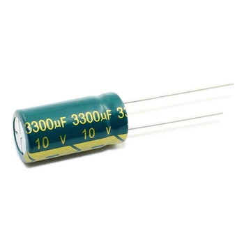 6ks 10V3300UF 10*20 3300UF 10V Low ESR/Impedance vysoké frekvence hliník elektrolytický kondenzátor velikosti 20%