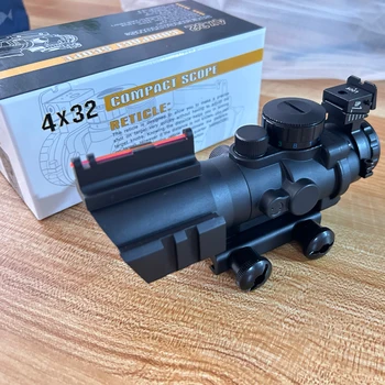 Acog 4 x 32 Acog Scope Puškohled 20 mm Rybinu Reflexní Optika Působnosti Taktický Pohled pro Loveckou Zbraň Puška Airsoft Sniper Lupa