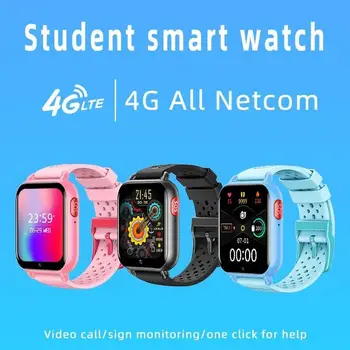 Android 9 Smart 4G Starší Dítě, Student, Srdeční Frekvence, Krevní Tlak Monitor GPS Trasování Vyhledejte Video Volání SOS Telefon Smartwatch Hodinky