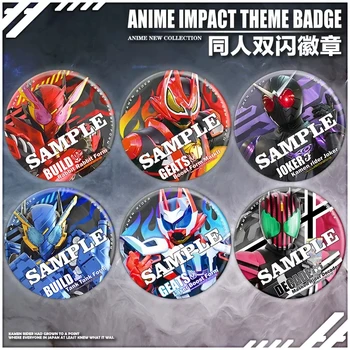 Anime Kamen Rider Double deset let VYBUDOVAT Módní Kovový Odznak Brož Kolíky, Hračky, Kolekce Oblečení Dekor Cosplay