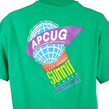 APCUG Počítače Uživatele, Skupiny Summitu T Shirt Vintage 90. letech 1991 Made In USA Pánská Velikost Velká