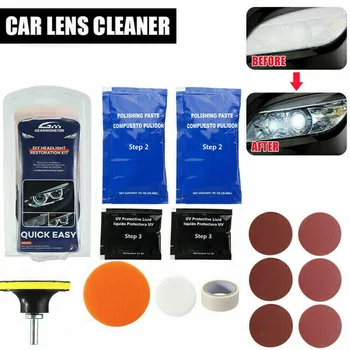 Auto Car Headlight Restoration Kit Leštění Světlometů Lens Cleaner Polské Opravy