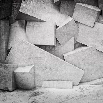 beibehang Vlastní tapety 3d foto nástěnné Nordic šedý cement stěny geometrické inspirativní TV pozadí tapety home decor