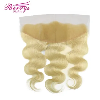 [Beli Fashion] Blond Krajka Čelní 13x4 Brazilské tělo vlna Barva 613 Lidské vlasy Čelní s Baby Vlasy Remy Vlasy Rozšíření