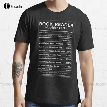 Book Reader Výživě Pro Knihomoly T-Shirt Muži Tričko Vlastní Aldult Teen Unisex Digitální Tisk Tričko Xs-5Xl Klasické