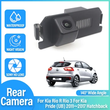 CCD HD rybí oko Zadní Kamera Pro Kia Rio Rio R 3 Pro Kia Pride (UB) 2011~2017 Hatchback Auto Zpětné Parkování Backup Monitor