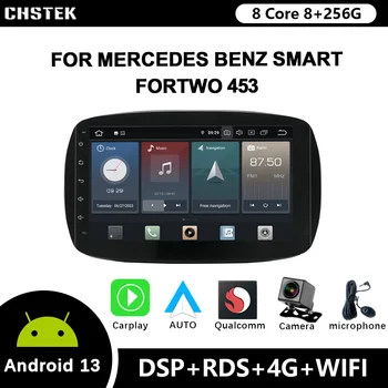 CHSTEK autorádio Android 12 CarPlay Navigace Auto Stereo Obrazovce Pro Mercedes Benz Smart Fortwo 453 Qualcomm Bluetooth WIFI 4G