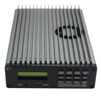 CZE-15B 0W-15W Profesionální Ovládání PC PLL FM Vysílač Rozhlasové Vysílání