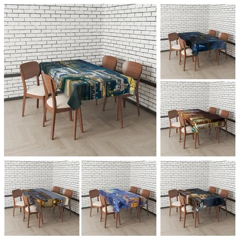 Domů ubrusy pro jídelní stoly, dekorace a obdélníkový stůl a příslušenství voděodolná tkanina Anti-skvrna ubrus