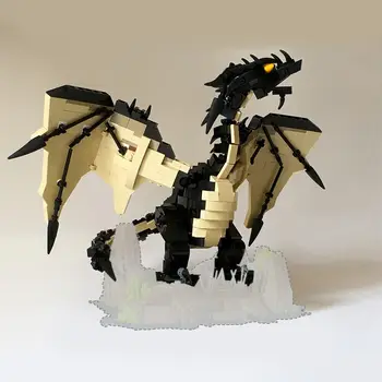 Dragon Ideální pro Hradu Scéna Výška: 10 Cm 704 Kusů MOC Stavět Dárek