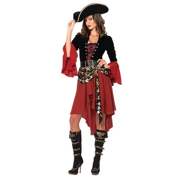  Dámy, Lolita, Gothic Cosplay Korzet Šaty Halloween Kostým Ženské Piráti Hrát Kostým Cosplay Uniformy