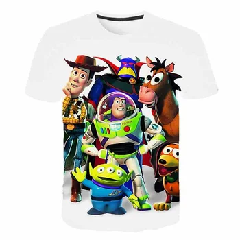 Děti Chlapci Dívky Toy Story Trička Letní Krátký Rukáv Děti Tops Tees Karikatura Ležérní Děti Oblečení 1-14 Let Staré T-Košile