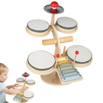 Děti Hračka Bicí Hudební Hračky, Dětské Hudební Nástroje, Bicí Montessori Smyslové Hračky Batole Učení Činnosti