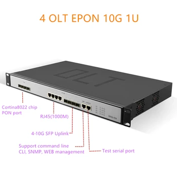 EPON OLT 1,25 G 10G uplink 4port E04 1U EPON OLT 4 Port Pro Triple-Play olt epon 4 pon 1.25 G SFP port PX20+ PX20++ PX20+++