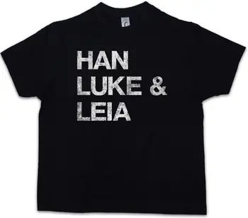 HAN, LUKE A LEIA Děti chlapecké Tričko Darth Sólo Red Star Pět Wars Skywalker, Vader