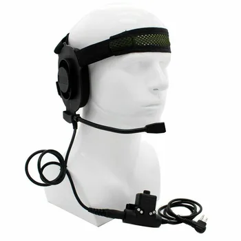 HD01 Z Taktických Bowman Elite II Headset s U94 PTT pro Motorola CP040 CP140 GP68 GP88 GP88S GP300 GP3188 EP450 CLS1110 Rádio