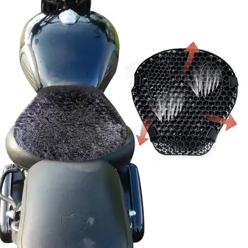Honeycomb Motocykl Polštář 3D Honeycomb Šok Sedadla Prodyšné Polštáře Pad Příslušenství přetlakového Jezdit na Motocyklu Vzduchu