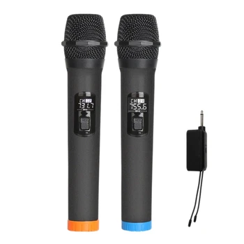 HOT-Bezdrátový Mikrofon,Jeden-Pro-Dva Dynamický Karaoke Mikrofon S Přijímačem Pro Zasedání/Moderátor/Strana Kondenzátorový Mikrofon
