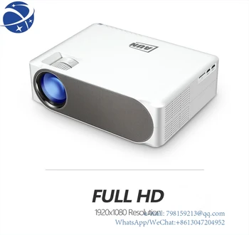 Hot Prodej Prezentační technikou AUN AKEY6 5.8 palcový 5500 Lumenů 1920x1080P Přenosný HD LED Projektor s Dálkovým ovládáním