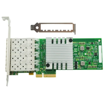 I350-4SFP PCI-Ex4 Gigabit Čtyři-Port Fiber Optic Server Portable Network Card I350AM4 Čip Síťové Karty