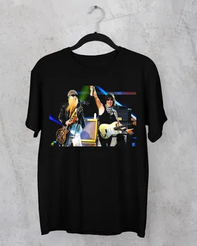 Jeff Beck ZZ Top v Koncertní tričko Černé Unisex Tričko Všech Velikostí 3F506