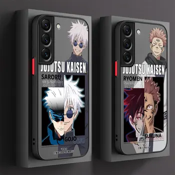 Jujutsu Kaisen Fantasy Anime Pouzdro Pro Samsung Galaxy S20 Plus S9 S23 FE S22 Poznámka 20 S22 10 S10 4G S23Ultra 8 Telefon Matné Kryt