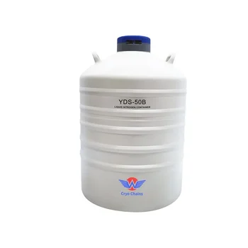 Kapalný Dusík Kontejner Laboratoře YDS-50 50 Litrů Dewar Baňky s tekutým Dusíkem Nádoby Pro Zmrazené Sperma Veterinárních Přípravků