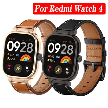 Kožený Řemínek Pro Xiaomi Redmi Hodinky 4 Inteligentní Hodinky Náramek Pro Redmi Watch4 Ochranný Kryt redmiwatch4 Kapela Watchband Correa