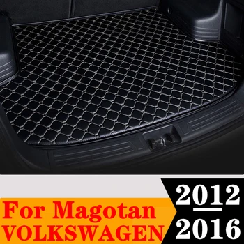Kufru auta Mat Pro Volkswagen VW Magotan 2016 2015 2014 2013 2012 Zadní Nákladní Liniové Ocas Boot Zásobník zavazadla Pad Auto Kobercových Dílů