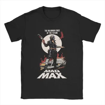 Mad Max Rockatansky George Miller T Košile Pánské Čisté Bavlny Vintage T-Shirt Crewneck Tee Tričko Krátký Rukáv Topy Tisk