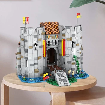 MOC bráně Bricktenstein hrad Stavební Bloky Středověký Hrad Cihly Model Kreativní Architektura Dům Vzdělávací Hračky