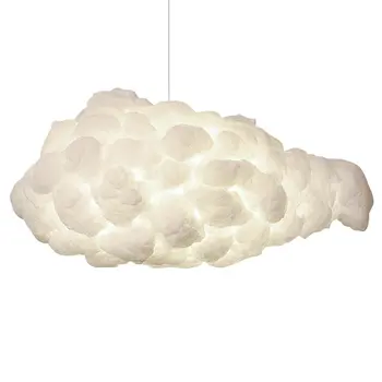 Nordic Styl Cloud Lampa Kreativní Umění Hedvábí Osvětlení dětského Klubu Lampy Inženýrství Restaurace Cloud Lustr Použití v Domácnosti