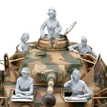 Nový Nesmontovaný 1/16 moderní Ženské Posádky Tanku patří 5 (BEZ NÁDRŽE ) Pryskyřice Obrázek Nelakované Model Kit