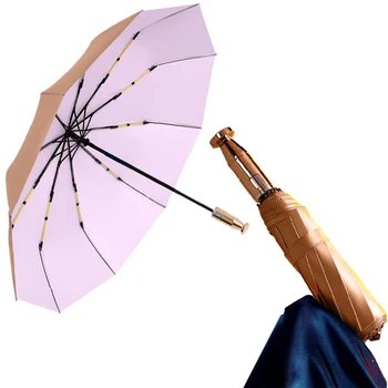 Paragüero Ženy Skládací Deštník Muži Podnikání Automatický Deštník, Sluneční Ochrana Deštník Žena Větruodolný Skládací Slunečník Dárky