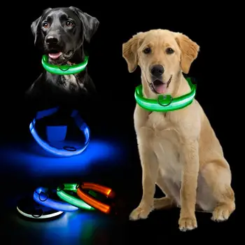 Pet Pes LED Svítící Obojek Svítící Blikající Anti-Ztracené /Auto Nehoda se Zabránilo Náhrdelník Venkovní Pěší Noc Bezpečnost Dodávek
