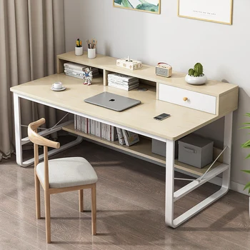 Počítačový stůl minimalistický moderní desktop domácí kanceláři, ložnici jednoduchý psací stůl psací stůl židle kombinace student studijní stůl