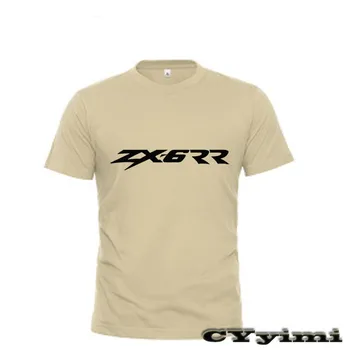 Pro KAWASAKI ZX6RR ZX6 RR T Shirt Muži Nové LOGO T-košile 100% Bavlna Letní Krátký Rukáv Kolem Krku Tees Mužské