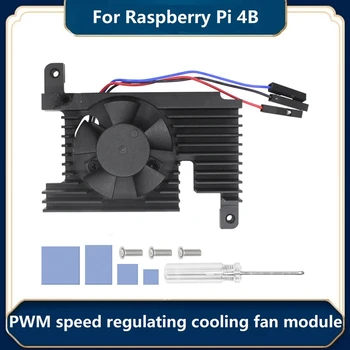 Pro Raspberry Pi 4B vývojová Deska Radiátoru Vybavena 3510 Ultra Tichý PWM Regulace Rychlosti Ventilátoru Chlazení Module Kit