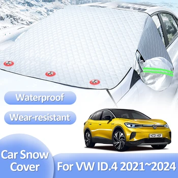 Pro Volkswagen VW ID.4 ID.5 GTX ID4 5 2021 2022 2023 2024 Zimní Sněhová pokrývka Auto Sklo Led Ochran Exteriér Auto-Příslušenstv