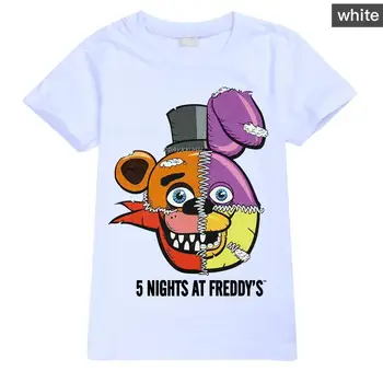 Pět Nocí v Freddy Letní Děti Chlapci Krátký Rukáv T-košile Topy Oblečení Baby Boy Tisk Tees dětské Oblečení Dítě Bavlněné Oblečení