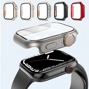 Rám Ultra 49mm Upgrade Případě Změna na Ultra Případě PC Tvrzeného Cover Screen Protector Pro Apple Watch 8 7 6 5 4 SE