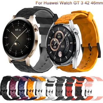 Silikonové Popruhy Pro Huawei GT3 GT 3 GT2 2 42 mm 46 mm Inteligentní Čest Kouzelné hodinky Náramek Náhradní Poutko Correa