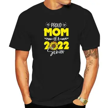 Slunečnice Pyšná Máma Senior 2022 Absolvent 22 T-Shirt Ženy Módní Grafické Tee Tops Den matek Dárky Estetické Oblečení